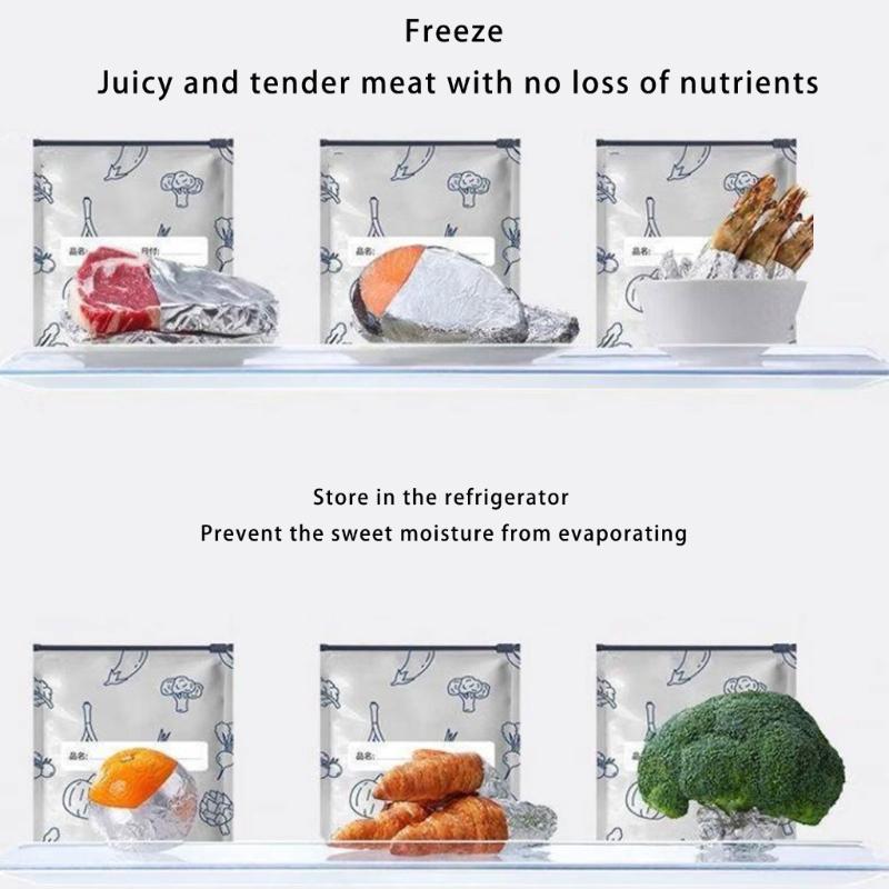 Thickened Aluminum Foil Sealed Bags With Expandable Space Moistureproof Food Containers For Kitchen Organization