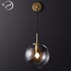 אור מודרני יוקרתי כדור זכוכית מנורת קיר E27/E26 מתכוונן חדר שינה ליד המיטה חדר עבודה חדר מלון מסדרון לופט מסדרון