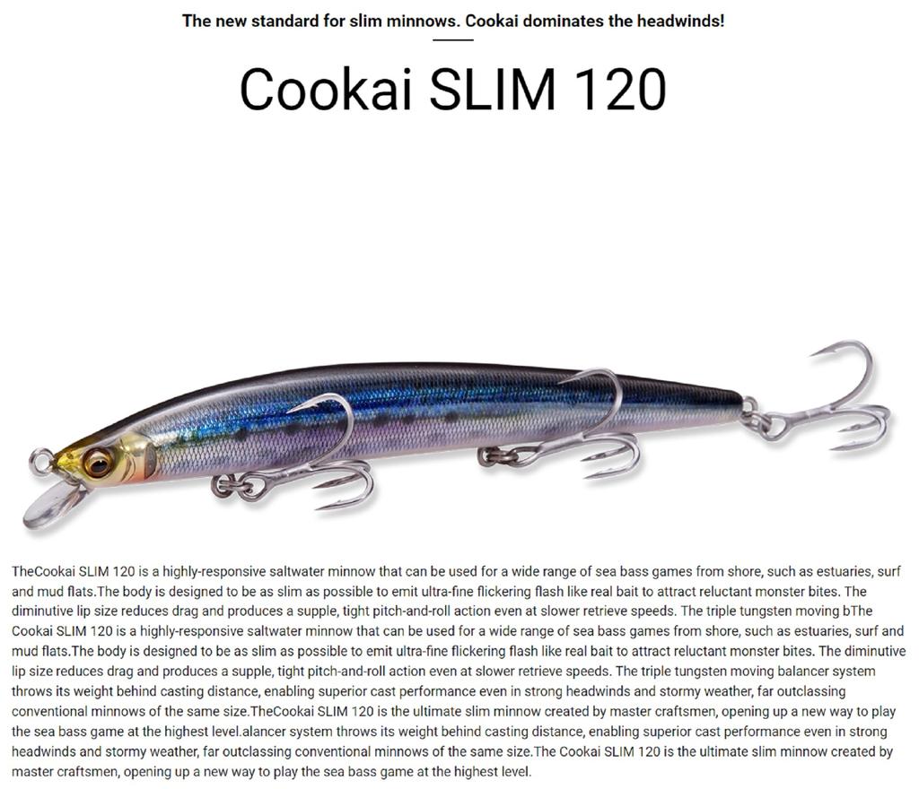 Megabass Cookai Slim 120F Floating Lure FA Namaiwashi (6208)