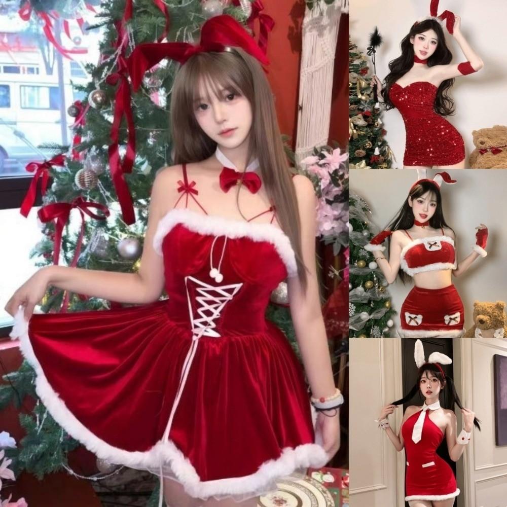 Short Dress Christmas Bunny Girl Costume Tight Fitting Christmas Uniform Cosplay Event
