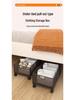 Flat Large Underbed Storage Box with Wheels - Drawer-Type Organizer for Clothes