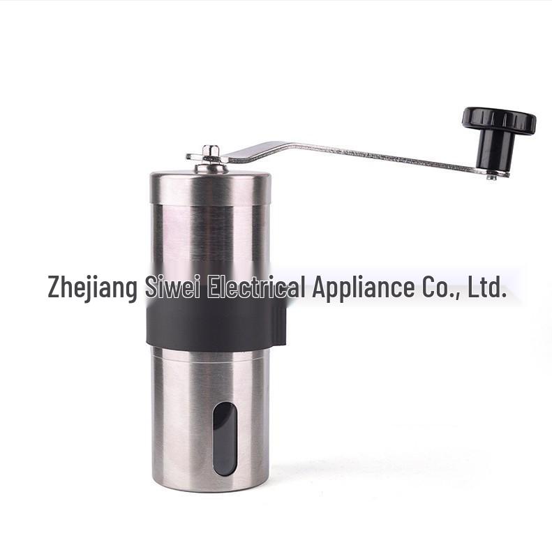 Compact Hand-Crank Coffee Grinder - Portable Manual Ceramic Burr for Home Use