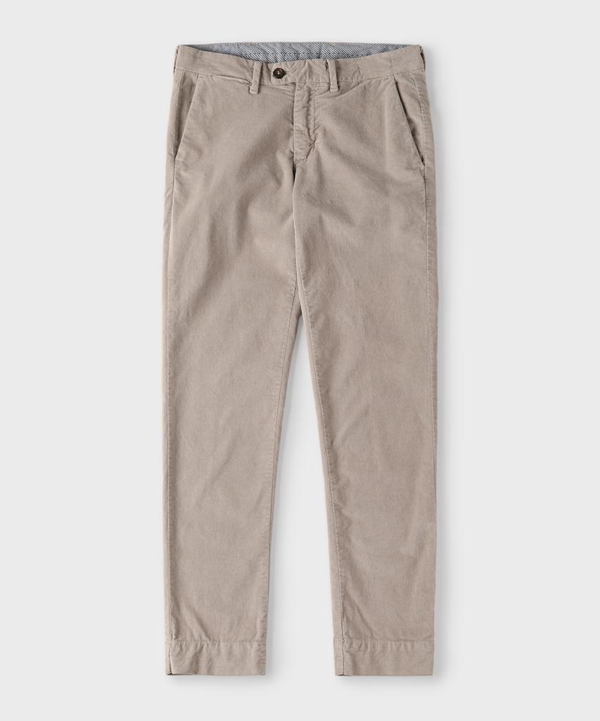 PANICALE Brown Brushed Cotton Regular Fit Pants