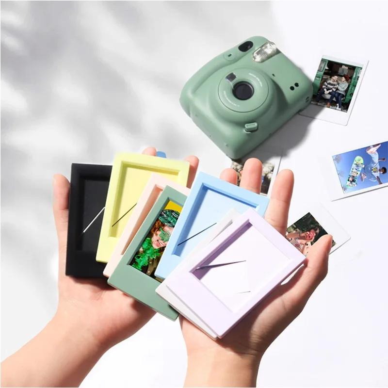 1 Stück Passend für Polaroid Mini 3 Zoll Klassischer Vertikaler Bilderrahmen Kreatives Siebenfarben-Set Farbfoto-Rahmen Rahmen Tisch