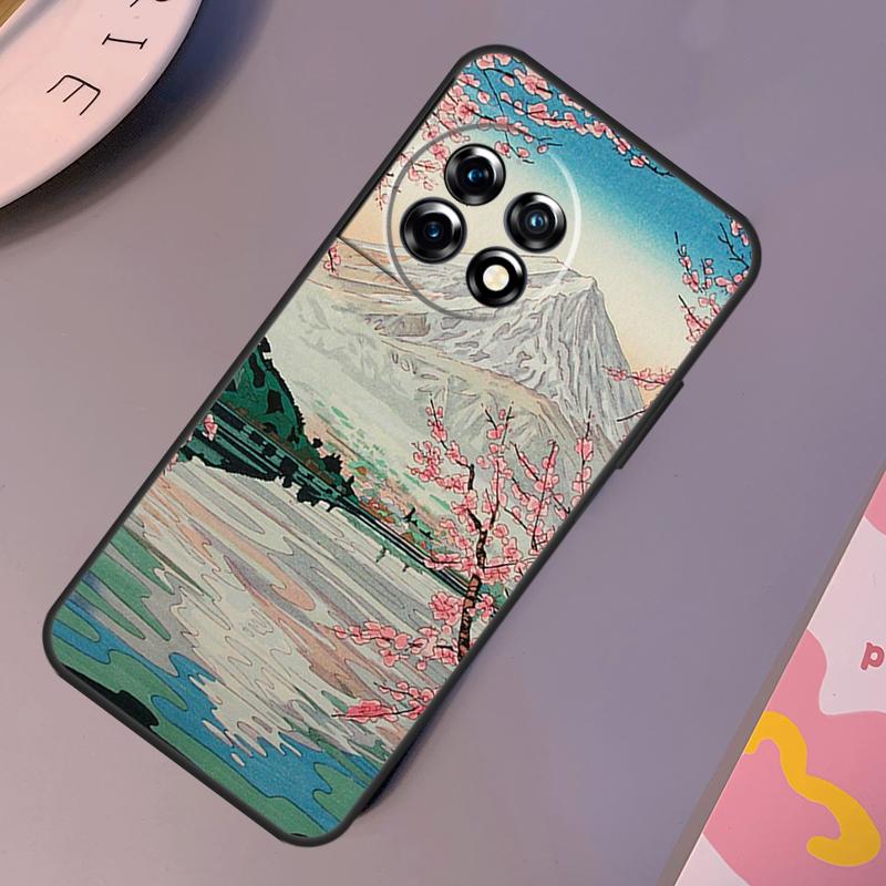Japanese Ukiyo-e Art Case For OnePlus Nord CE 2 Lite 3 2T N30 N20 N10 OnePlus 11 12 10T 12R 10R 8 9 10 Pro Cover