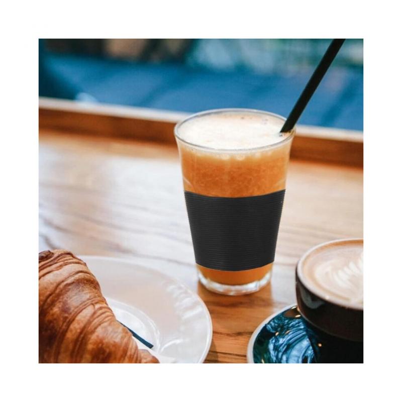 Bottle Cup Sleeve Nonslip Silicone Cup Ring 10pcs, Heat Resistance Slip Proof Water Mug Bottle Sleeve Ring Hot Cold Proof Cover, Reusable Glass Steel