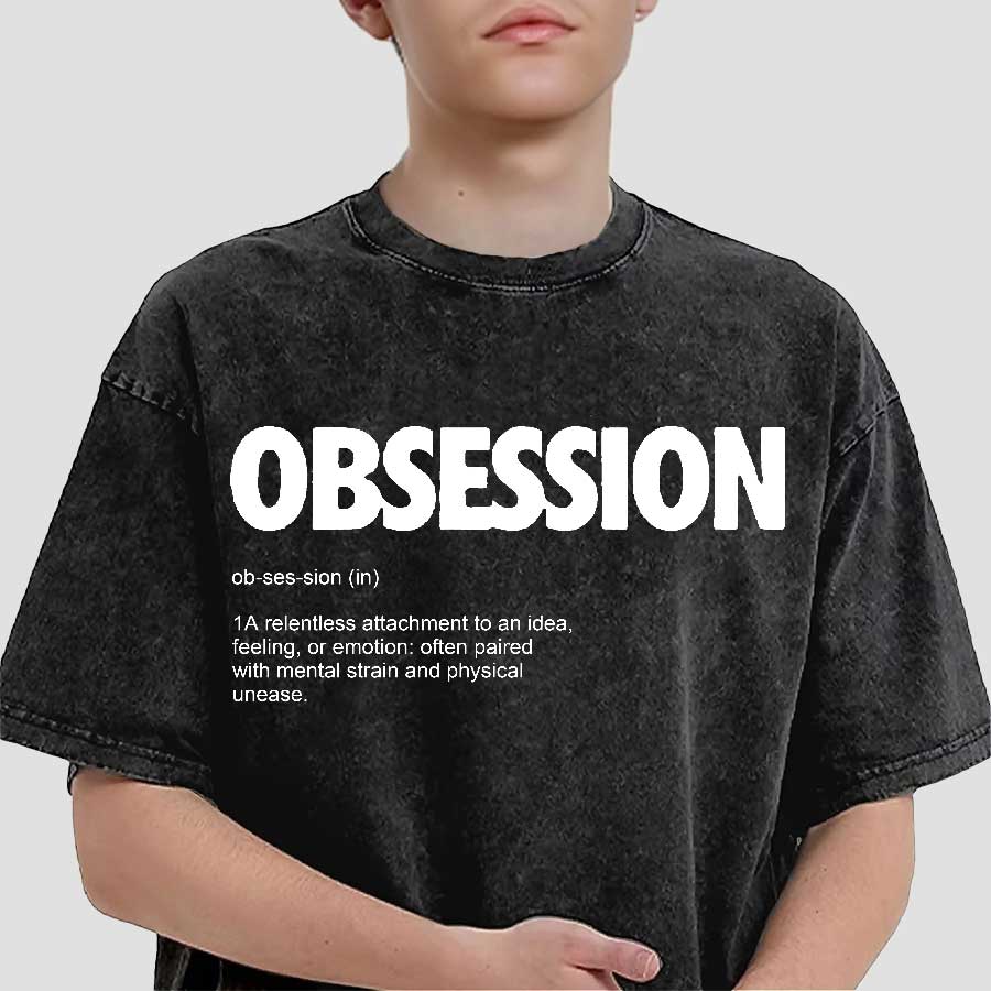 Obsession Movie Hooror Oversized T Shirt 100 Cotton Vintage Washed Tshirt for Men Women Hiphop Streetwear OBS3