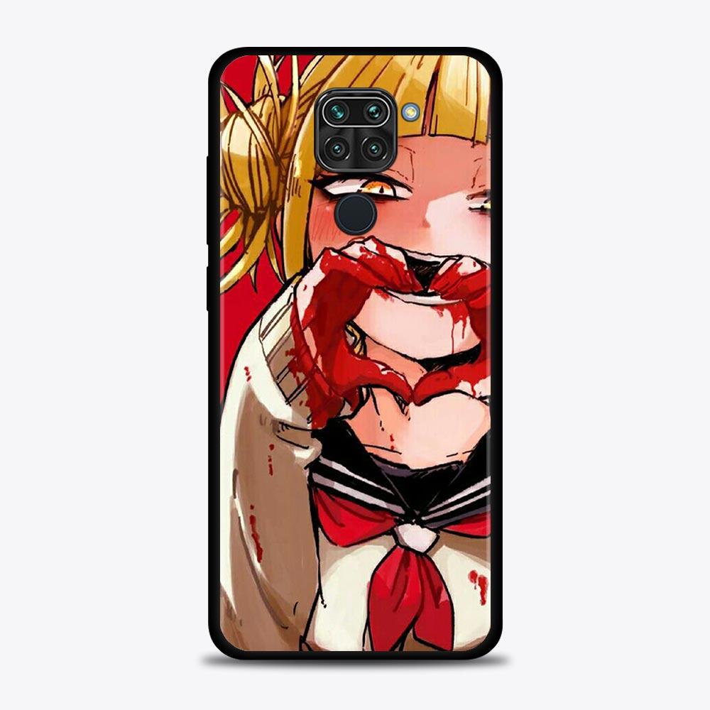 Case For Xiaomi Redmi Note 11 10 9 8 7 Pro Max 9T 8T 9S Cover for Redmi 10 9 8 9C 9A 8A 7A My Hero Academia Girl TOGA Himiko