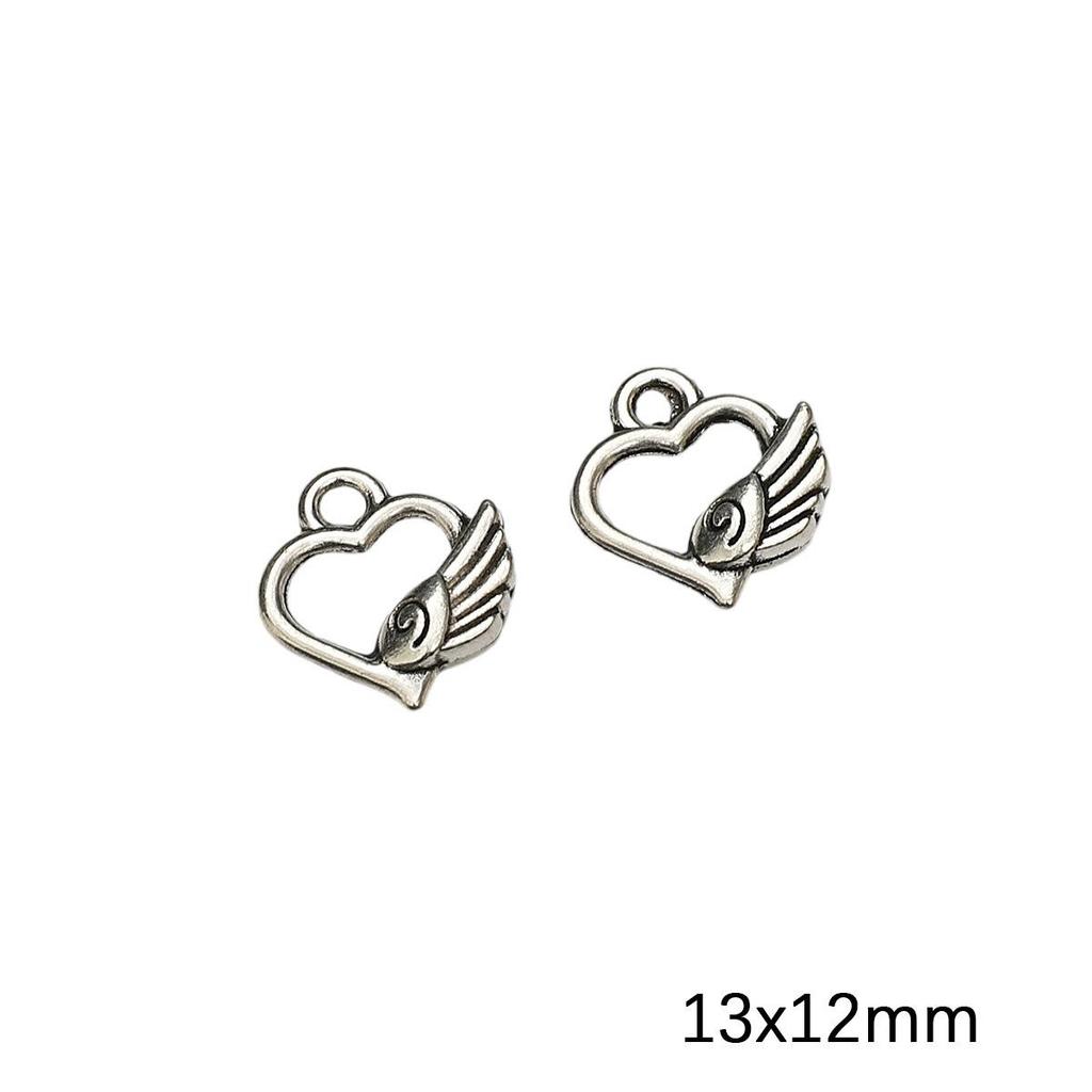 Antique Silver Moon Pentagram Pendant for DIY Jewelry Making