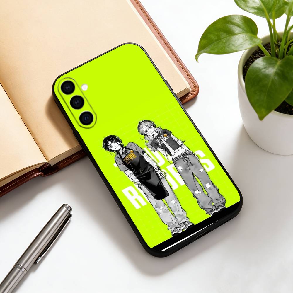 The Green Yuri Guy KiniOto Manga Phone Case For Samsung Galaxy A73,A72,A71,A70,A53,A52,A51,Soft Silicone Black Cover