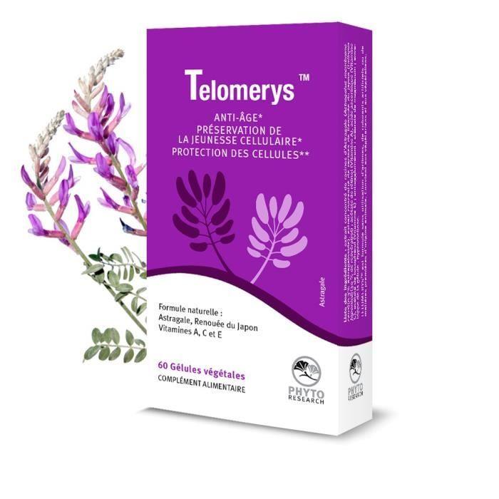 Complément Alimentaire - Phyto Research - Telomerys - 60 Gélules - Vegan - Anti-âge