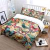 Colorful Butterfly Pattern Set For Decor Kid'S And Adults' Bedroom Decor, Exquisite Three-Piece Bedding Set Gift