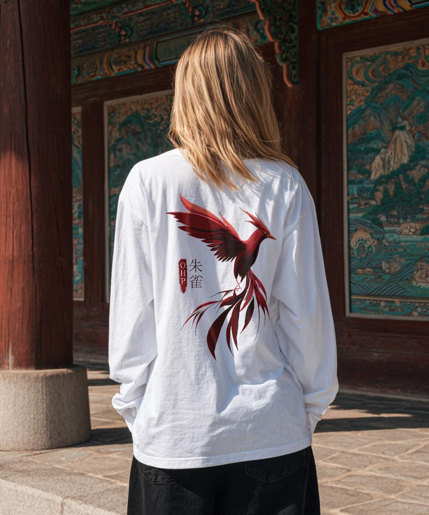 OHP Ohpxjoy Bred Vermilion Bird Basic Long Sleeve T-Shirt