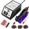 Electric Nail Drill Machine Professional Nails File Kit for Acrylic Nail Gel Dip Powder Art Shape Remover Tool Polisher Grinder Low Noise Manicure