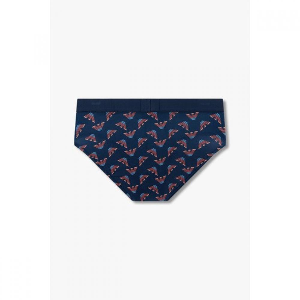 Emporio Armani Men S Logo Banding Patterned Poly Brief Set 0815111027 0815111028 