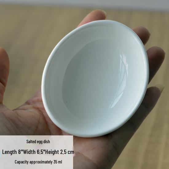 Multi-Compartment Ceramic Seasoning and Dipping Dishes for Soy Sauce, Vinegar, and Mustard