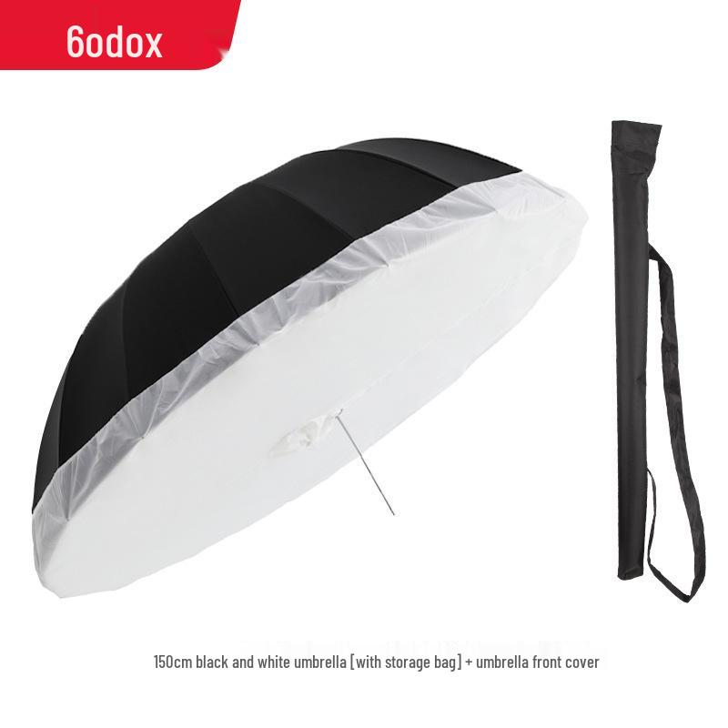 Godox 60" Black/White & Black/Silver Softbox Reflector Umbrella 150cm for Studio Portrait Photography Lighting