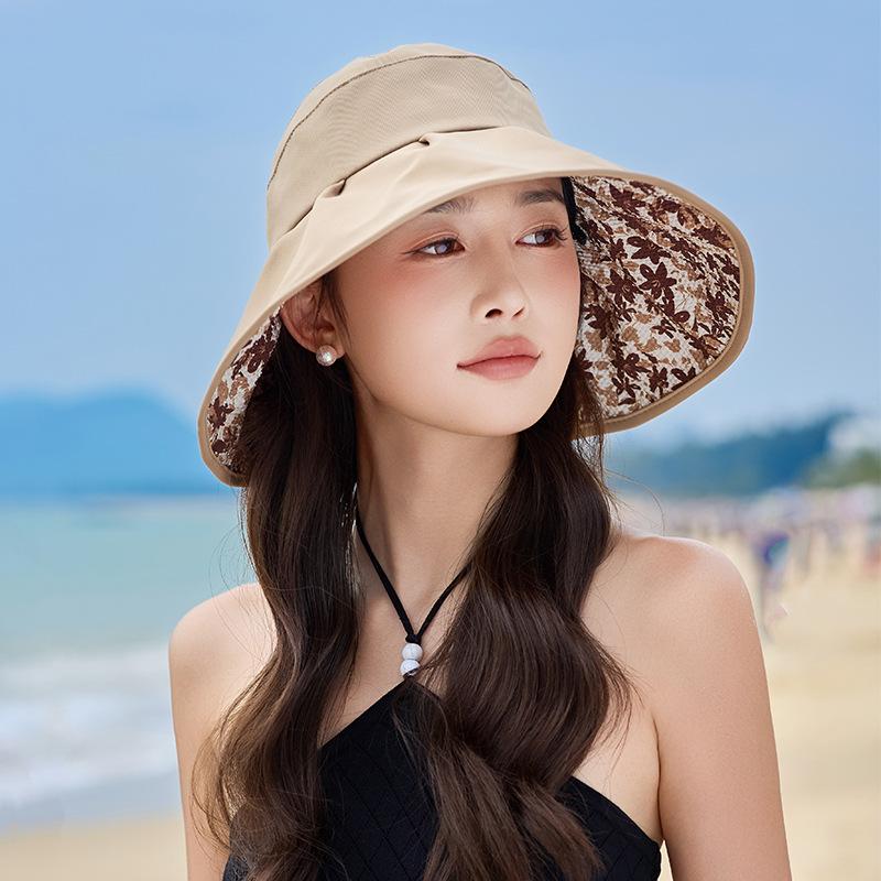 Hat Women's Spring and Summer Sunshade Sunscreen Hat Bucket Hat Outdoor Versatile Sun Hat