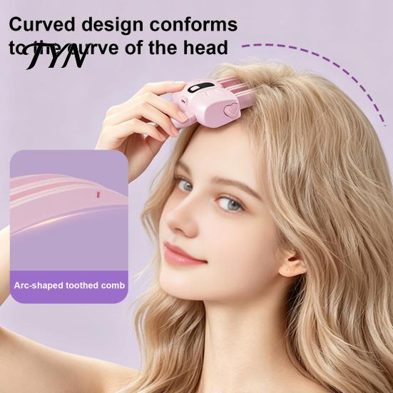 Temperature Controlled Hair Styler Heated Root Lift Clip, LCD Display Wireless Volumizing Portable Lifter 2 Adjustable Electric Styling Tool