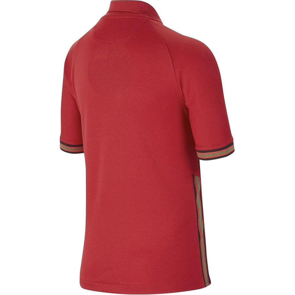 Nike Portugal Sports Home Solid Striped Embroidered Short Sleeve Polo Kids Tops CD1040-687