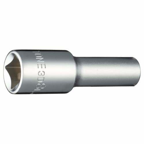 TONE Deep Socket (12 Square) 3D-08L Drive Angle 9.5mm (3/8") Width across Flats 8mm