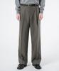 Beulaendideu Wool One Tuck Wide Slacks [Charcoal Brown]