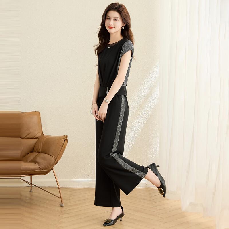 Kebell Women s Elegant Short-Sleeve Two-Piece Set XL