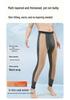 Men's Wool Camel Hair Long Leg Warmers with Knee Pads, Thickened Plus Velvet Cotton Layer, Women's Black Base Layer Pants for Autumn