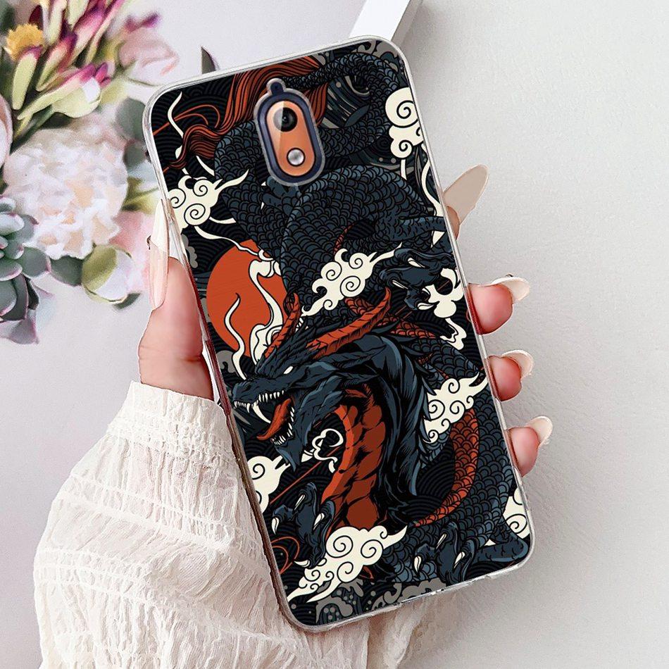 For Nokia 3.1 Nokia3 Cool Dragon Tiger Painted Phone Case For Nokia 3 Nokia3.1 Soft Silicone TPU Cases