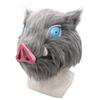 Boar Head Plush Latex Mask - Demon Slayer Hashibira Inosuke Cosplay Party Headgear