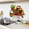 Painted Fruit and Vegetable Cutting Board Kitchen Restaurant Home Wall Beautification Decoration Wall Stickers