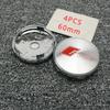 4PCS 60mm Audi Car Hub Center Cover Refitted with S RS Logo for A1 A2 A3 8V 8P8L A4 B6 B7 B8 A5 C6 C7 A7 A8 Q2 Q3 Q5 Q7