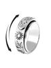 Star Moon Sun Rotating Decompression Ring - Unisex