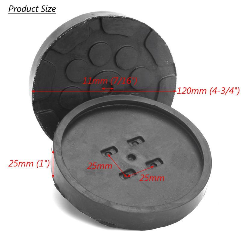 4Pcs Universal Round Rubber Arm Pads For Car Auto Jacking Lift Dia 120mm Thick 25mm Car Auto Truck Hoist