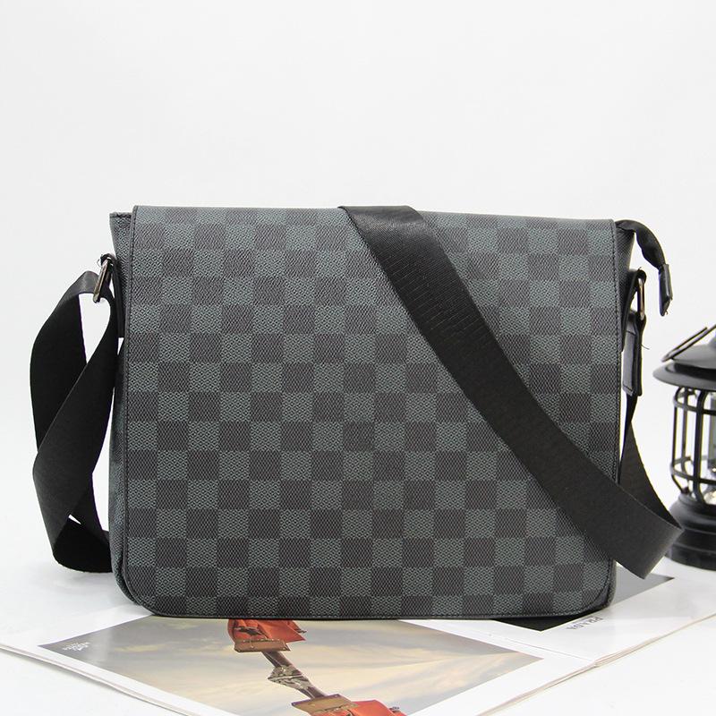 

New shoulder bag men s fashion leather street outdoor oblique span bag flip shoulder bag men s bag tide чорний