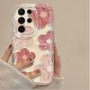 Custodia per Telefono Pittura ad Olio Fiore Onda per Samsung Galaxy S23 S24 S25 S26 Ultra S22 S21 S20 Plus FE A15 A16 A34 A35 A54 A55 Cover
