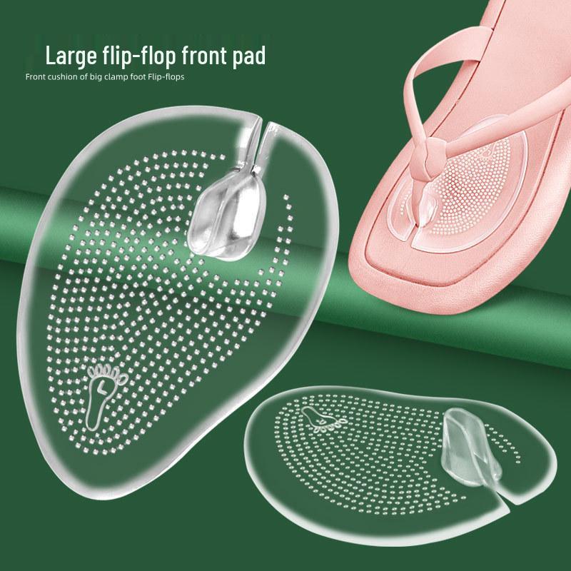 Viscous Anti-Slip Massage Sandal Half Pad for Thong Flip-Flops