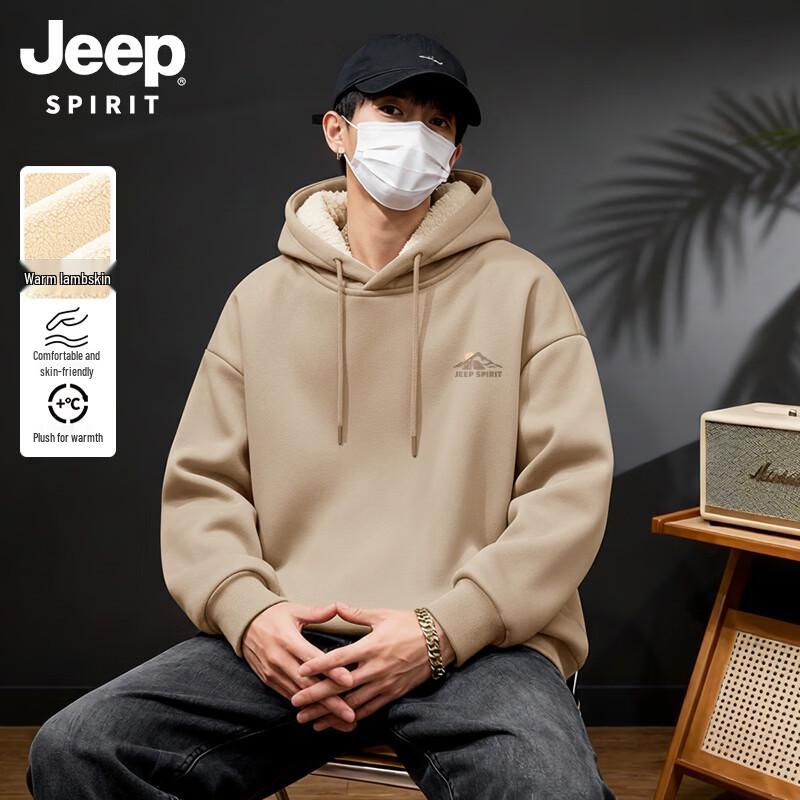 JEEP SPIRIT Men s Heavyweight Fleece Hooded Sweatshirt 3XL