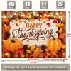2D Cozy Happy Thanksgiving Pumpkin Photography Background