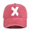 Washed x silk screen baseball cap yellowstone retro peaked cap men's and women's washed distressed sun hat cotton none