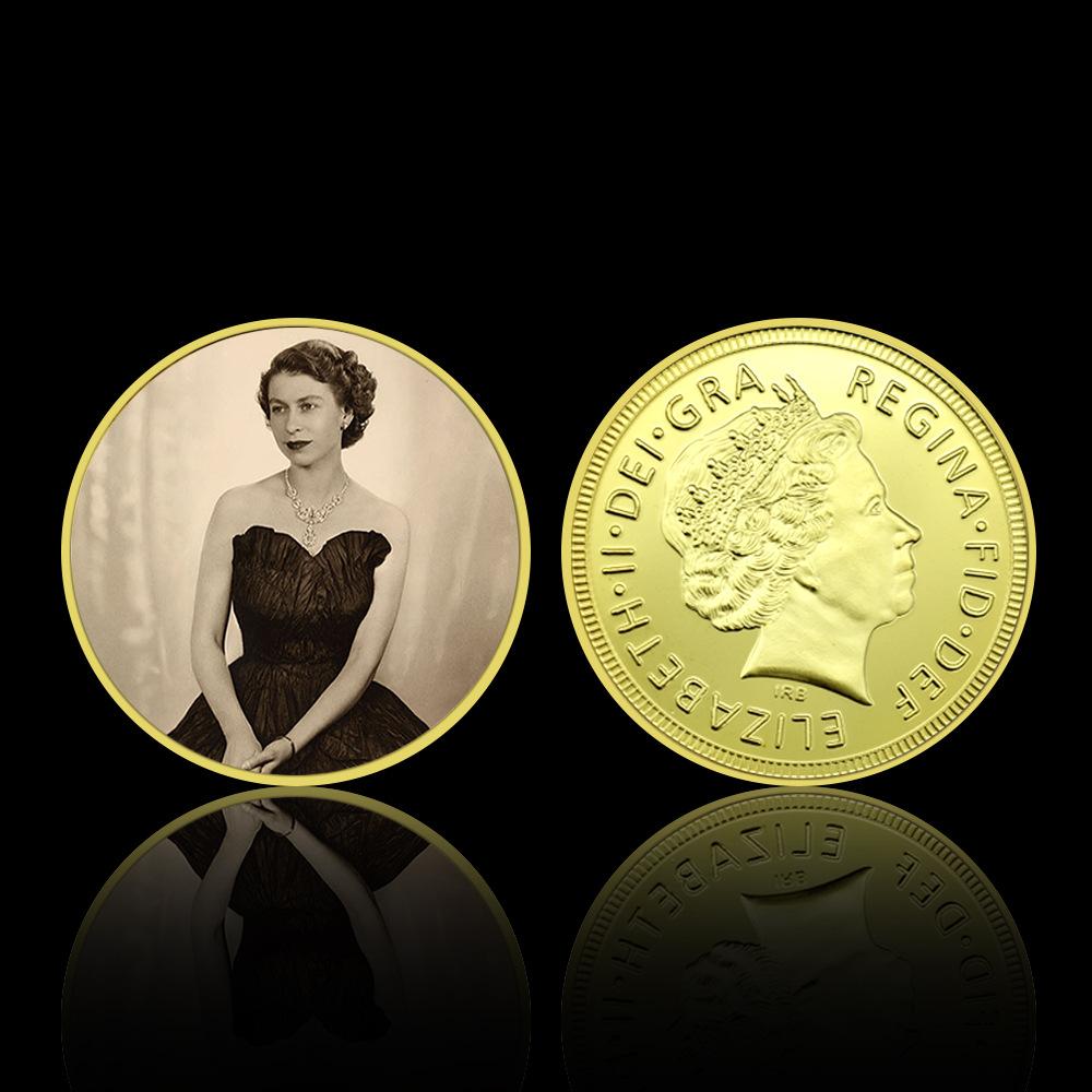 Queen Elizabeth commemorative coins, 10 pieces, Elizabeth commemorative coins for various age groups, family collection