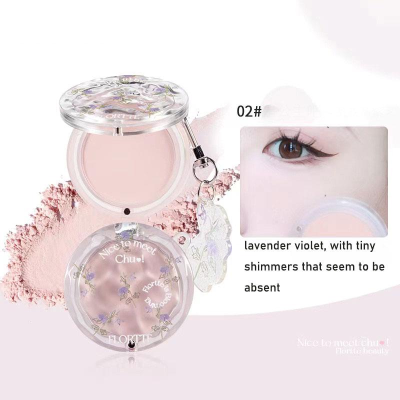 1 ks Odolná přírodní pudrová tvářenka Trojrozměrná květina Sluneční červená tvář Make-up Kosmetika Jednobarevná denní nahá tvářenka ZPG