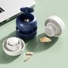 Portable Tablet Grinding Cutting Device Multifunctional Pill Grinder Small Medecine Box Pill Box Medicine Organizer Container