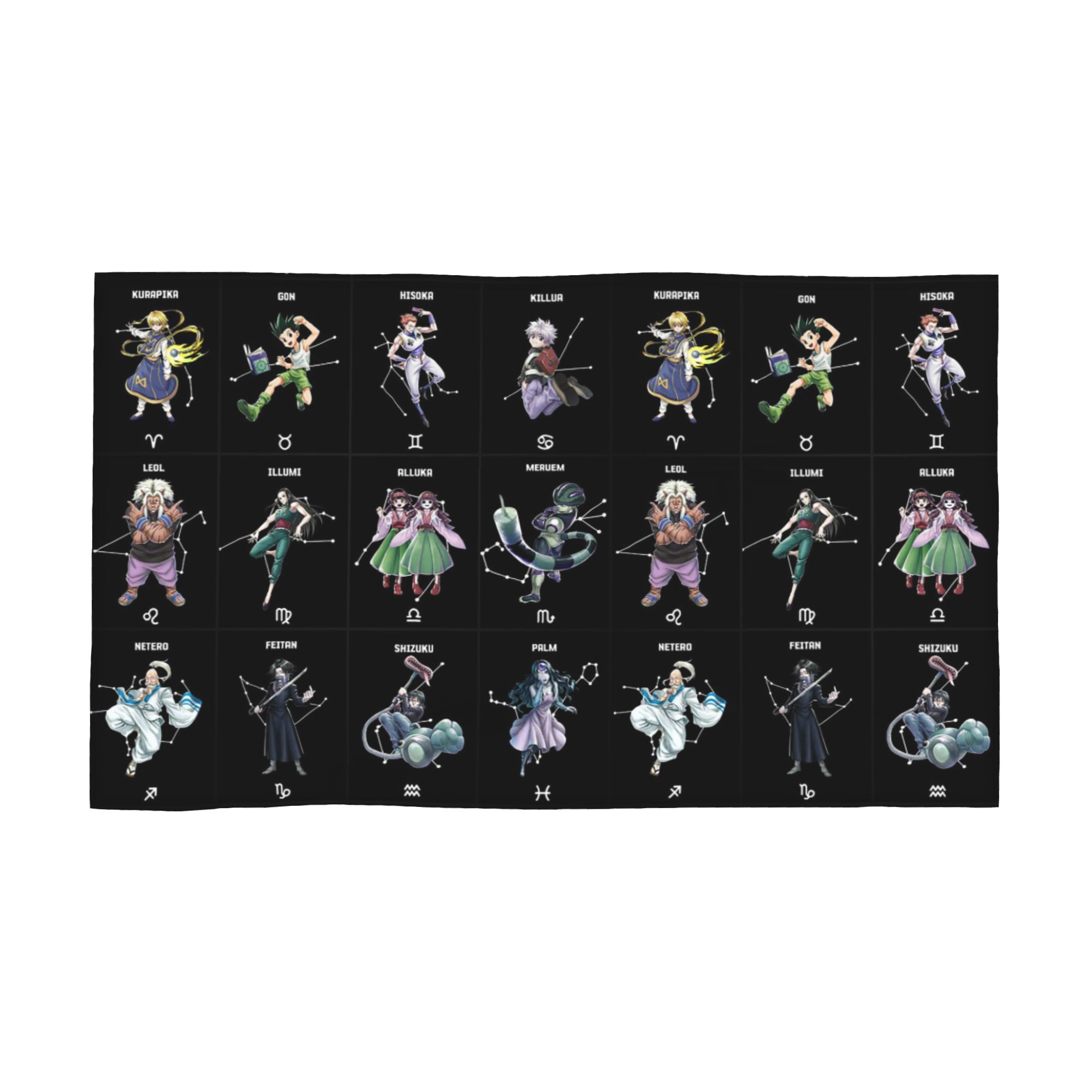 

Anime Hunter X Hunter Soft Face Towel Quick Dry Pool Bath Cotton Towels Absorbent W30*H60(CM)