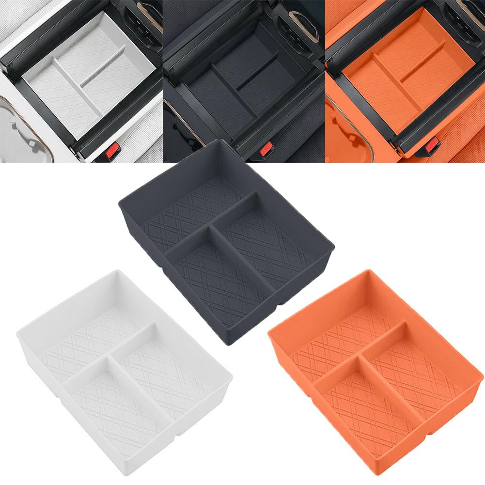 For Lynk & Co 900 2025 Car Central Armrest Storage Box Silicone Arrange Material Car Organizer Interior Storage Accessories N8A2