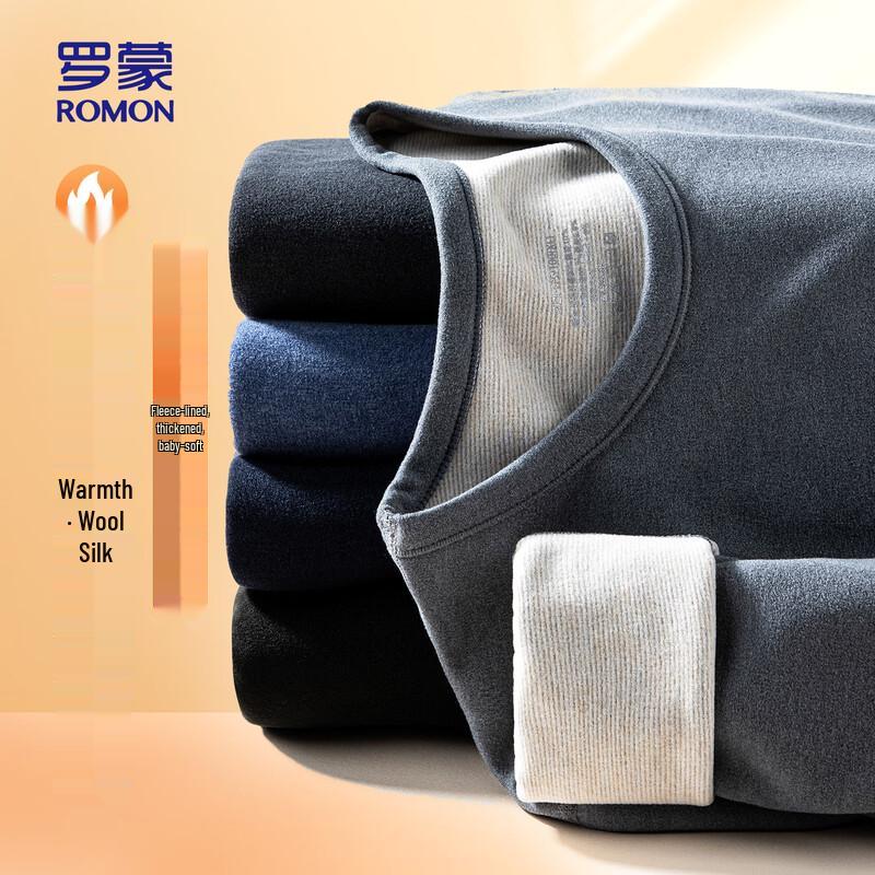 ROMON Men's Wool & Silk Thermal Underwear Set