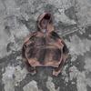 3D Digitale Print Kleurverloop Hoodie Unisex Streetwear Rits Sweatshirt Losse Pasvorm Lange Mouw
