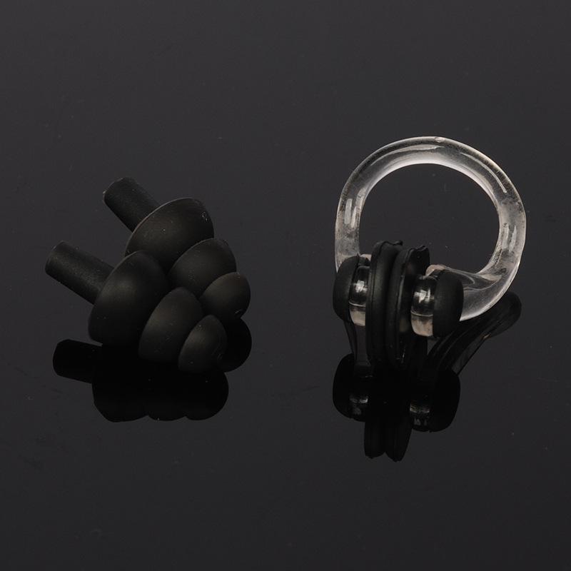 Premium Boxed Waterproof Silicone Swimming Set: Earplugs & Nose Clips.