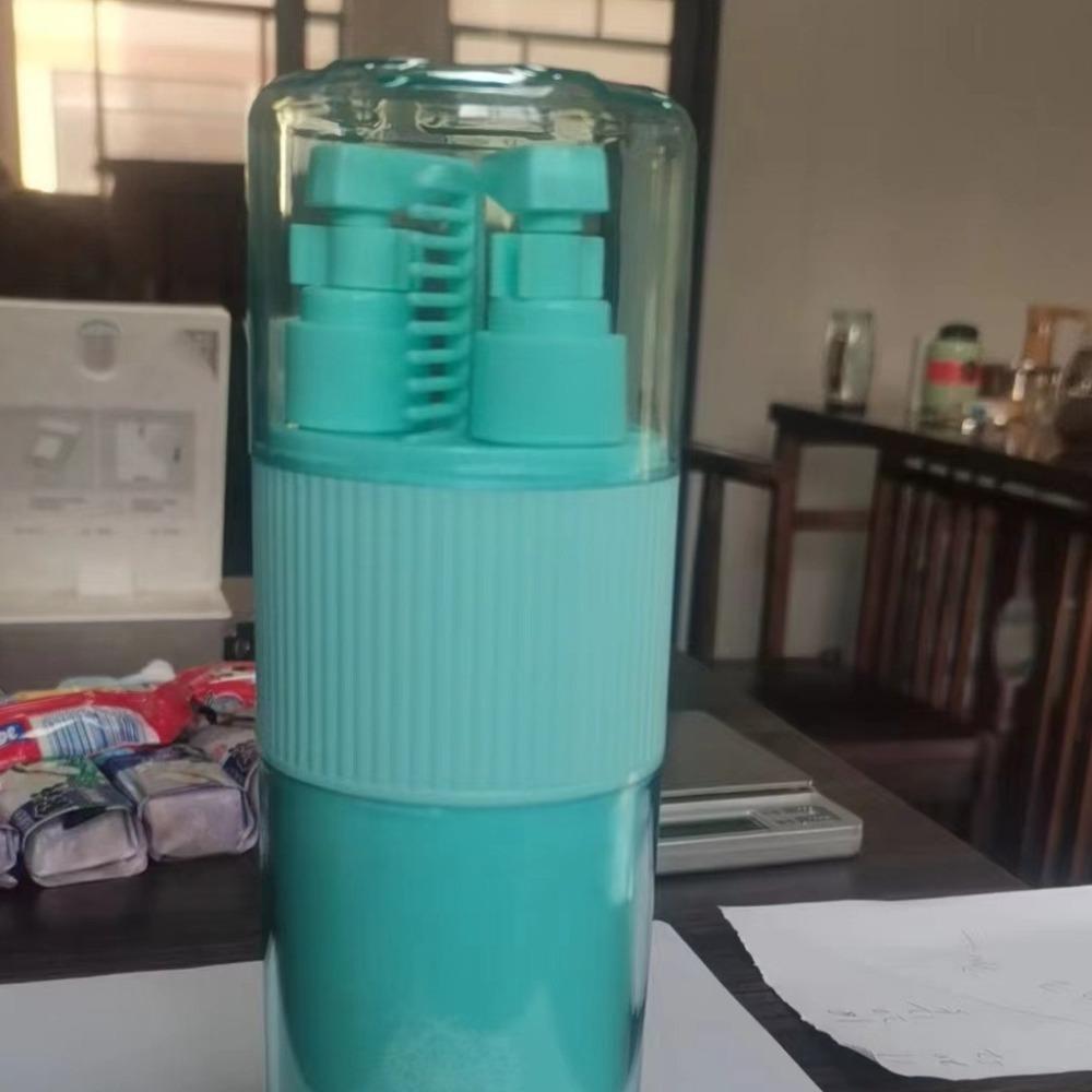 Lightweight Multifunction Toothpaste Cup Shampoo Storage Compact Plastic Storage Bottle Plastic Leak-proof Portable Travel Cup