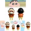 Charming Plastic Crayon Shinchan Anime Figure Of Shinnosuke With Bun Cute Collectible Decor